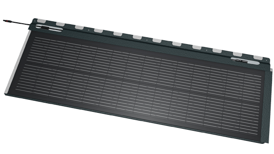 Productafbeelding van de PREFA solar-dakpan met PV-kabel