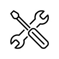 Clipart schroevendraaier en moersleutel