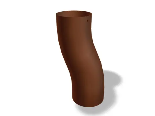 PREFA sprongbocht, verkrijgbaar in de maten Ø 80, 100, 120 en 150 mm, maakt een flexibele en stabiele plaatsing van leidingen in dakafvoersystemen en gevelsystemen mogelijk.