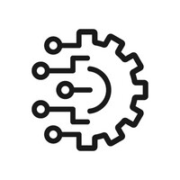 Clipart tandwiel die voor technische ontwikkeling en innovatie staat