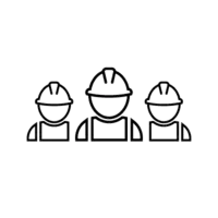 Clipart van drie vakspecialisten