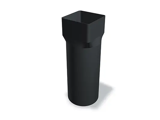 PREFA vierkante buis mof 100, verkrijgbaar in de maten 100 Ø 98 mm en 100 Ø 115 mm, maakt een veilige verbinding van vierkante buizen in dakafvoersystemen mogelijk. Deze mof zorgt voor een stabiele en duurzame afdichting.