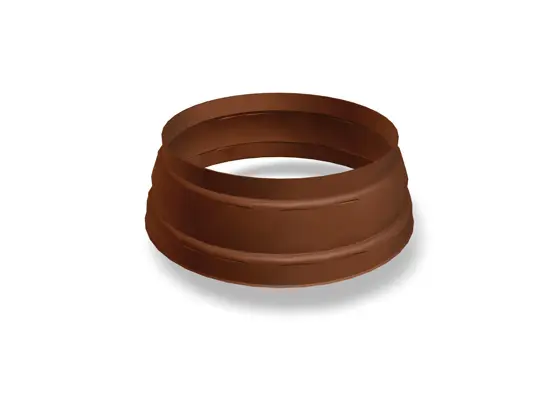 PREFA kap voor standleiding, bruin, 60/115, 80/115, 100/115, 100/150, 120/150 mm, pasvorm voor eindstuk voor regenpijp