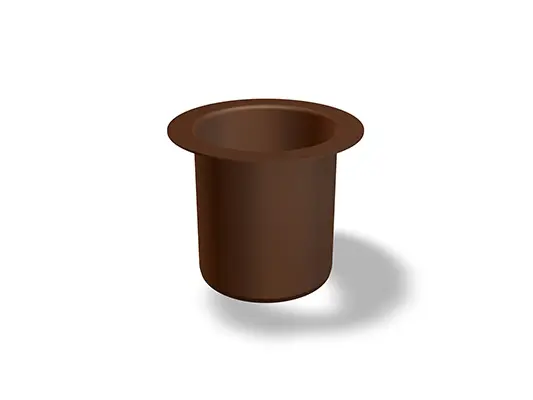 PREFA tud med klæbeflange, Ø 58 mm, passer til PREFA nedløbsrør Ø 60 mm, ideel til pålidelige rørsamlinger udendørs.