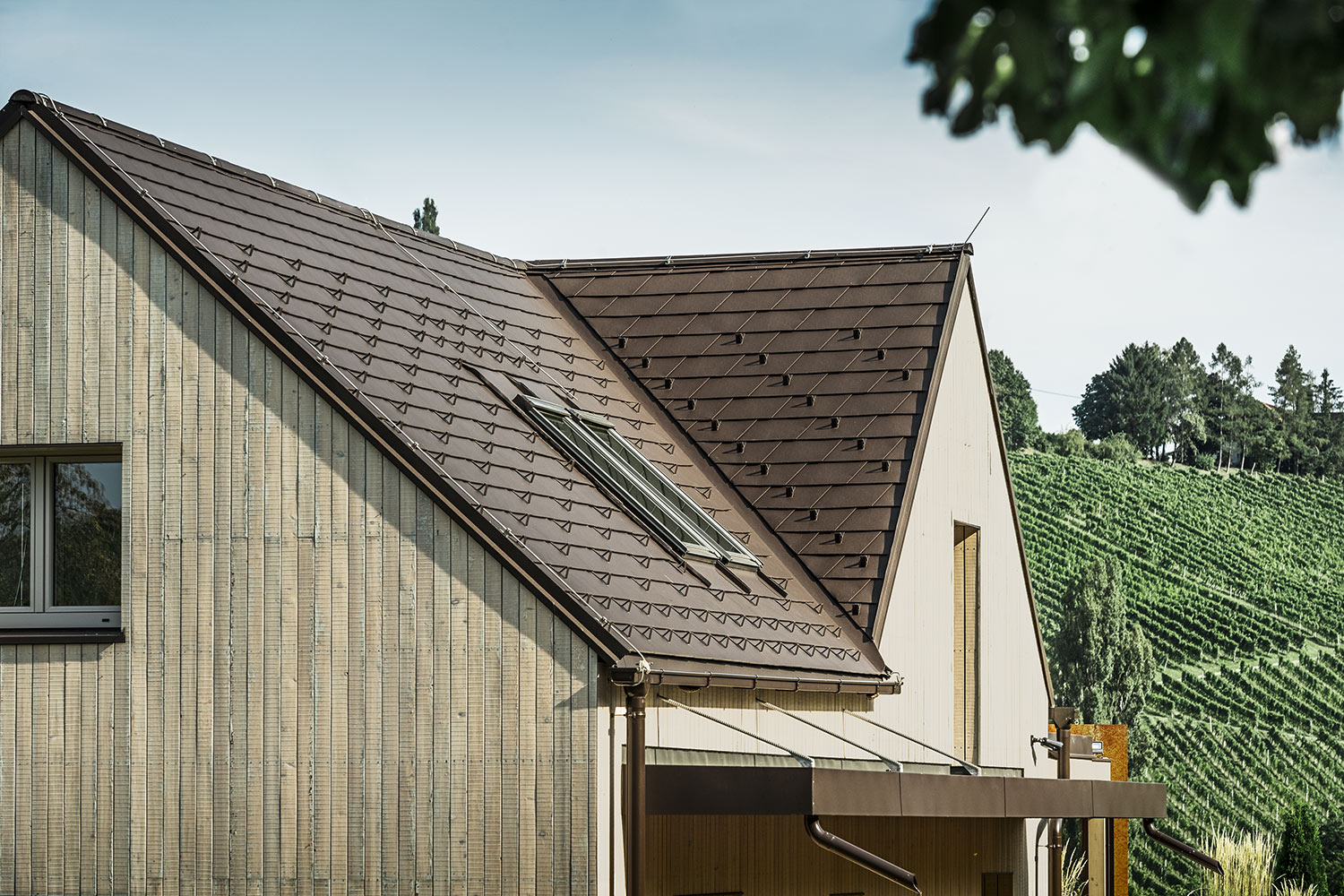 Referentieobjecten PREFA Daksystemen Dakschindel 11 P.10 hazelnootbruin