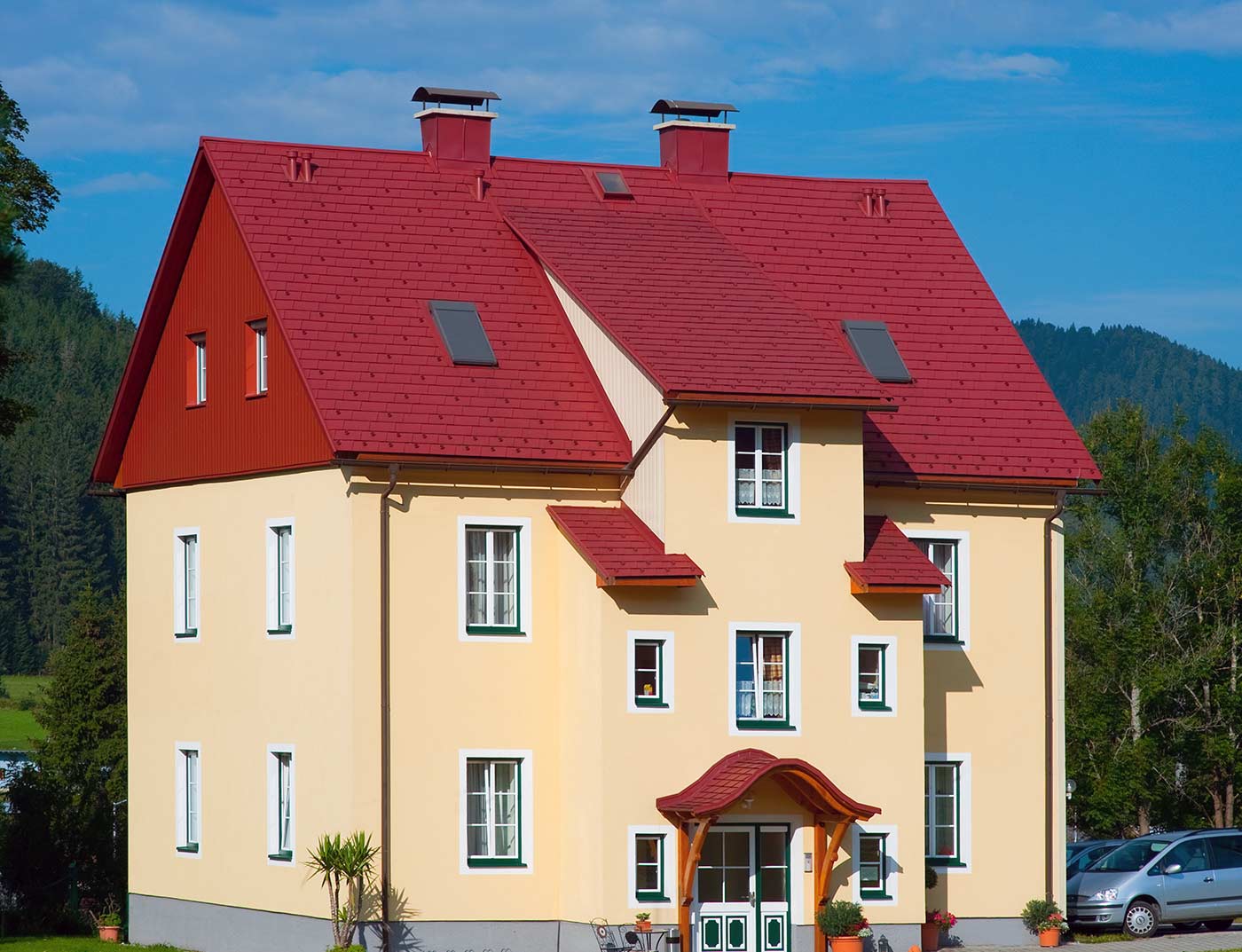 Referentieobjecten PREFA Daksystemen Dakschindel 05 P.10 oxiderood