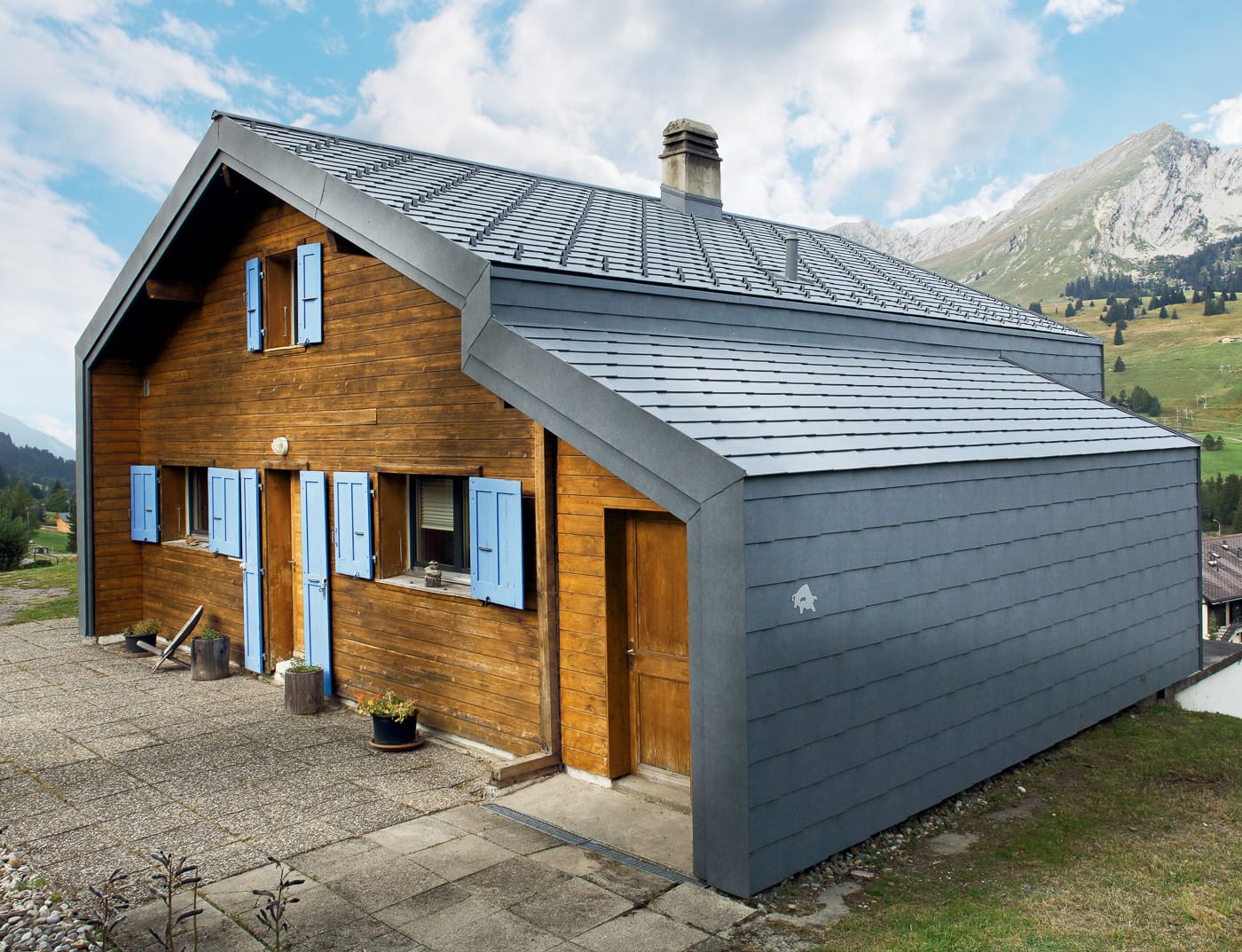 Referentieobjecten PREFA Gevelsystemen Gevelschindel 43 P.10 steengrijs