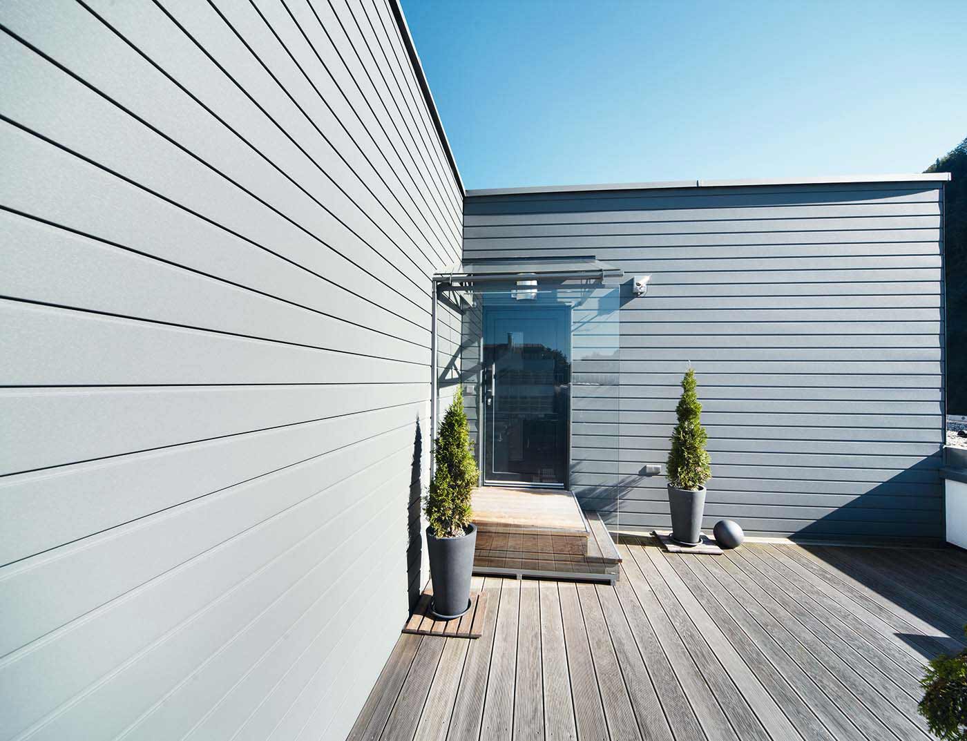 Referentieobjecten PREFA Gevelsystemen Siding 07 P.10 lichtgrijs