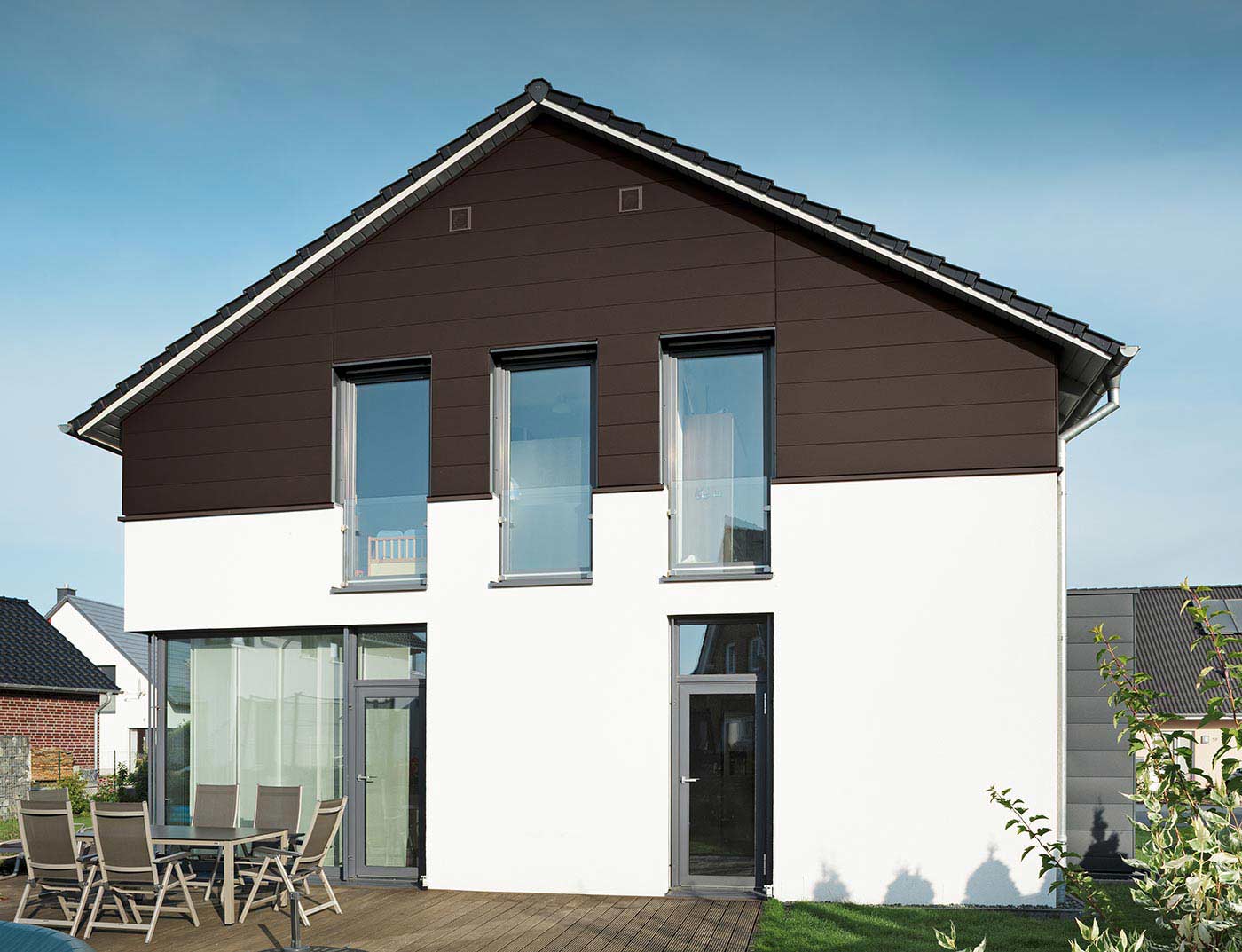 Referentieobjecten PREFA Gevelsystemen Siding 11 P.10 hazelnootbruin